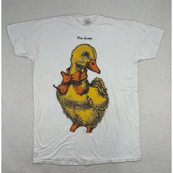 Vtg Heartland Apparel 90s Duck TShirt & Socks Sleep Set OSFA Single Stitch - Picture 2 of 11